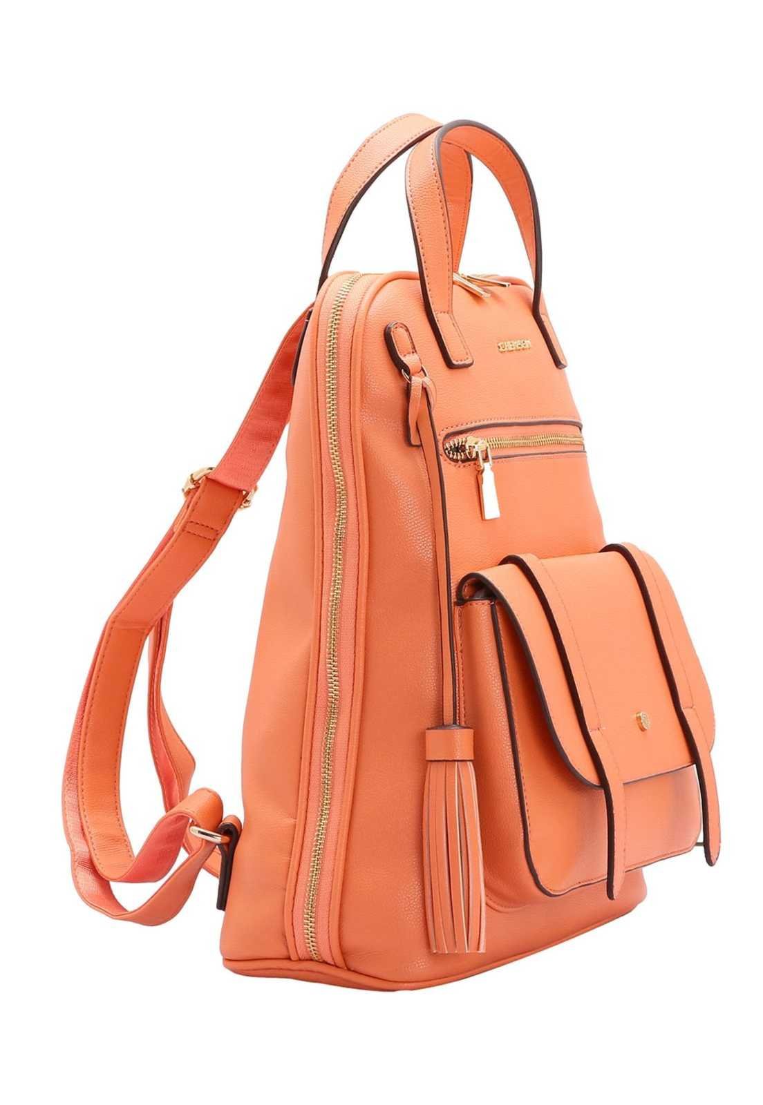 Mochila Feminina Chenson Clássica 8484294 Laranja 2