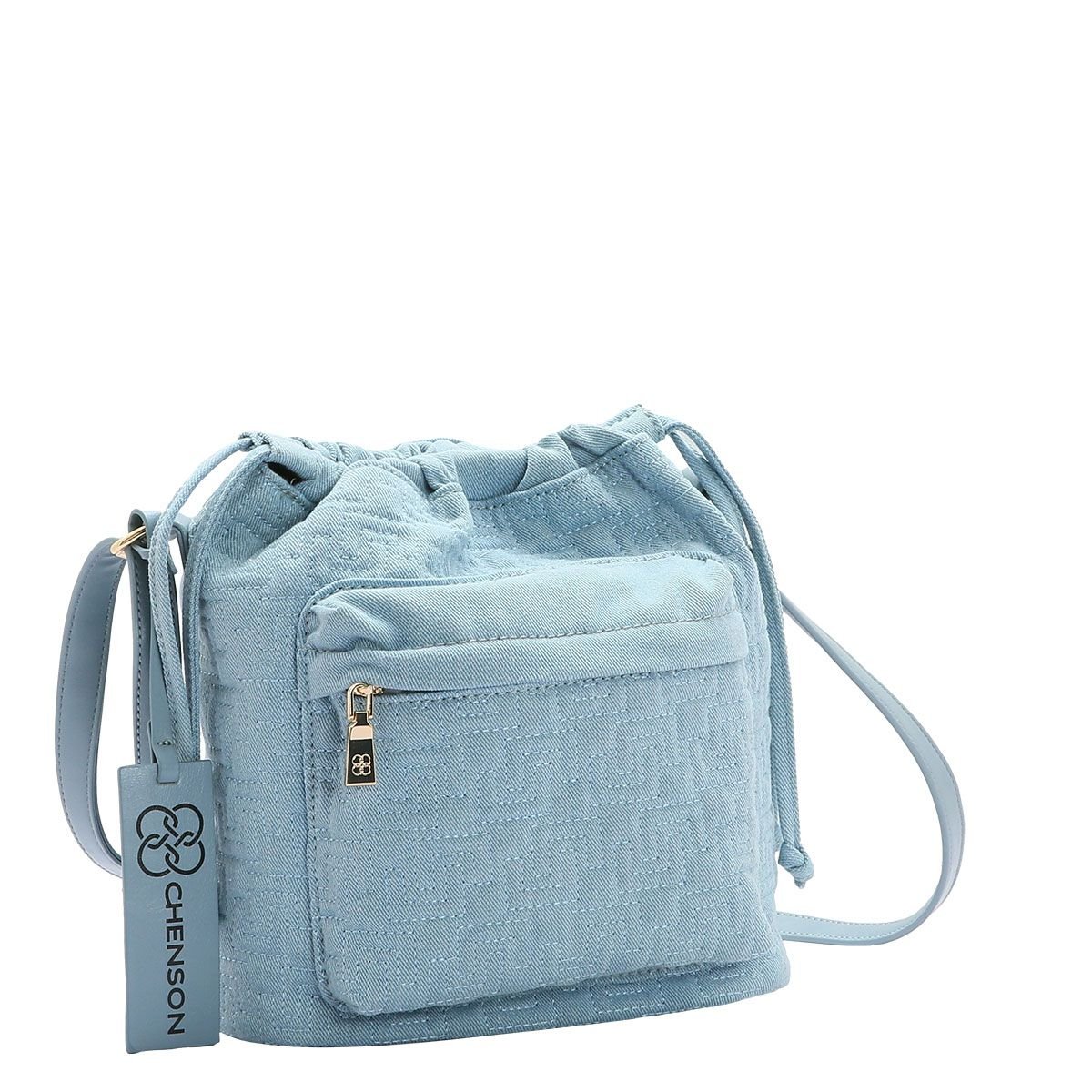 Bolsa Feminina Chenson Saco Jeans Transversal 3684559