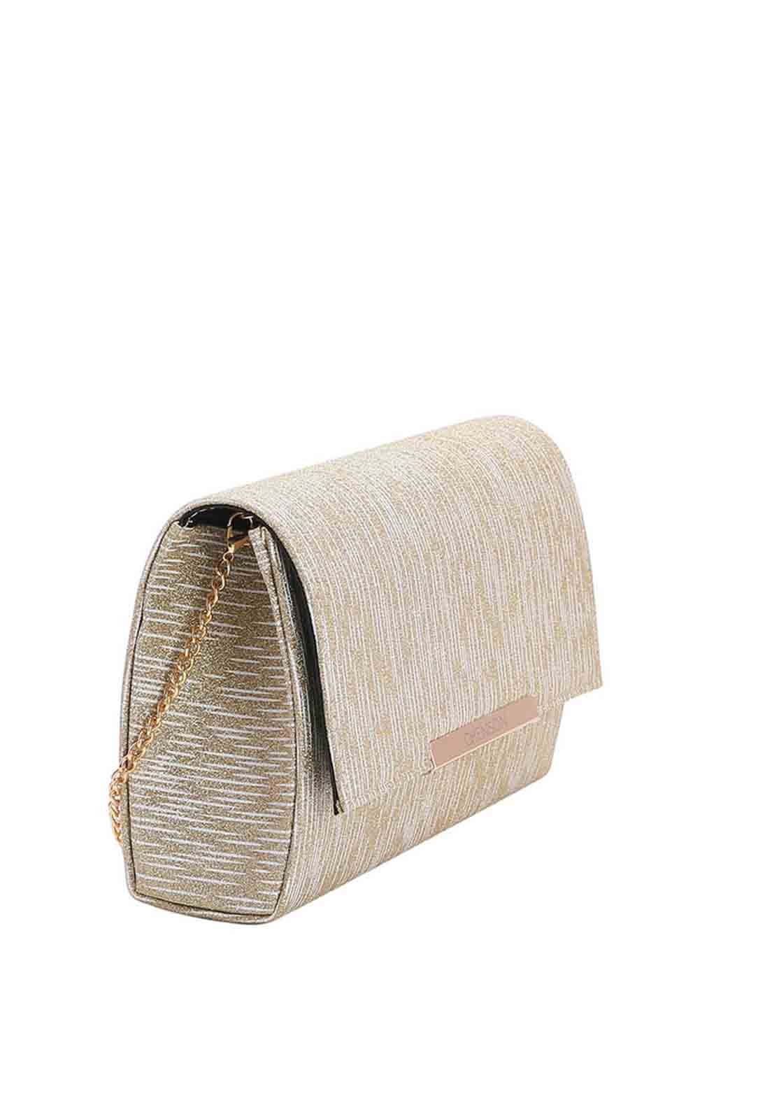 Bolsa Feminina Clutch Chenson de Festa Dourado 2