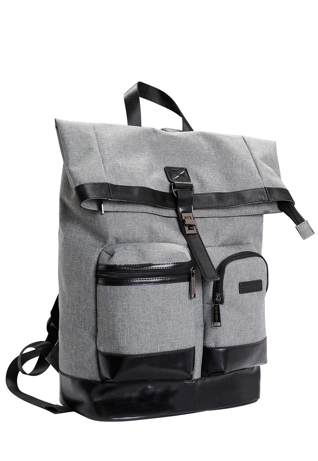 Mochila Porta Notebook Executiva Anatomica Espaçosa Resistente 17" 18L Cinza 2