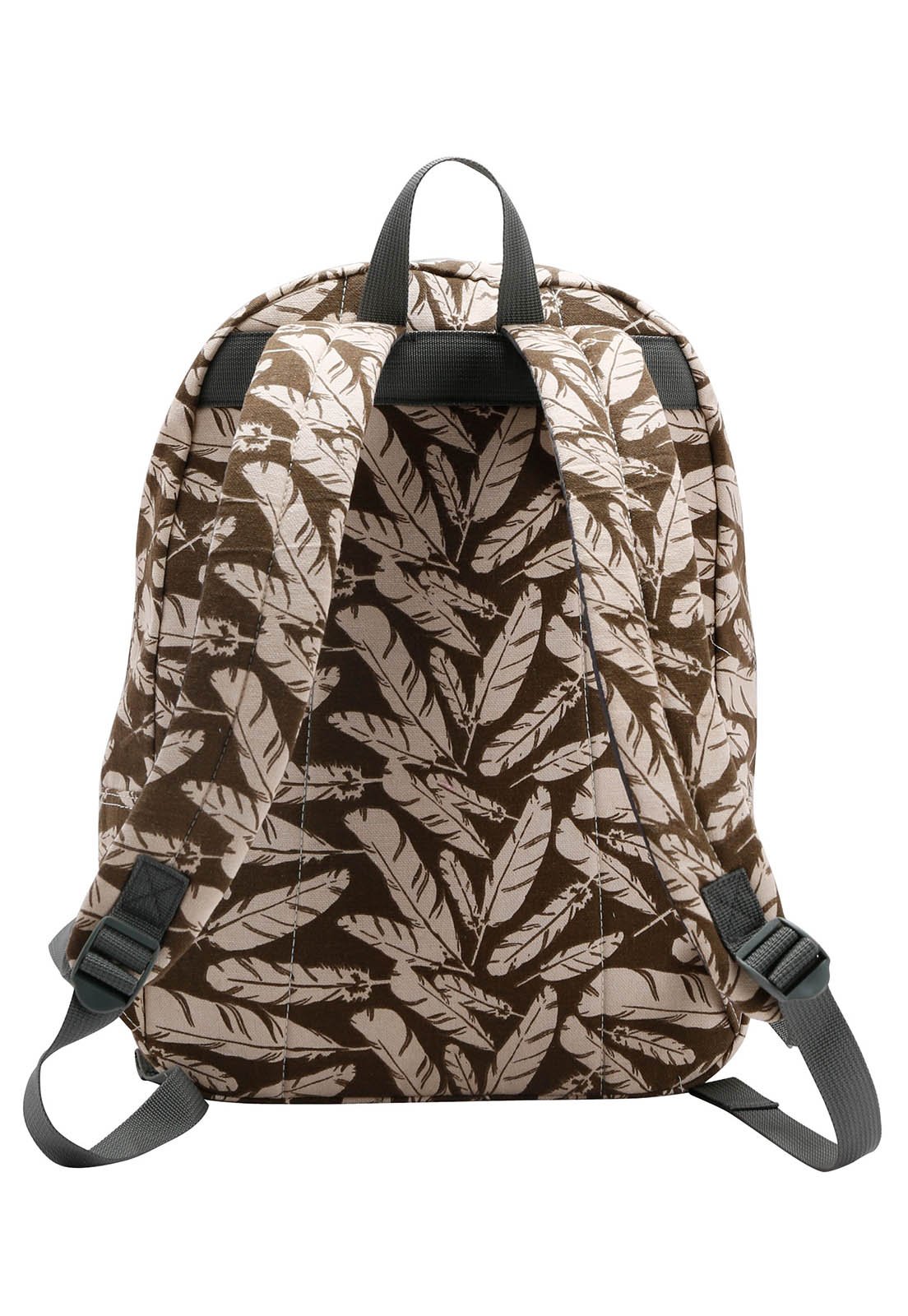 Mochila Juvenil Teen Escolar Casual Espaçosa Resistente 17" 17L Marrom 3