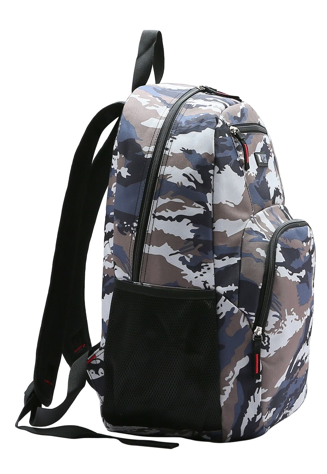 Mochila Camuflada Escolar Republic Vix Azul 2