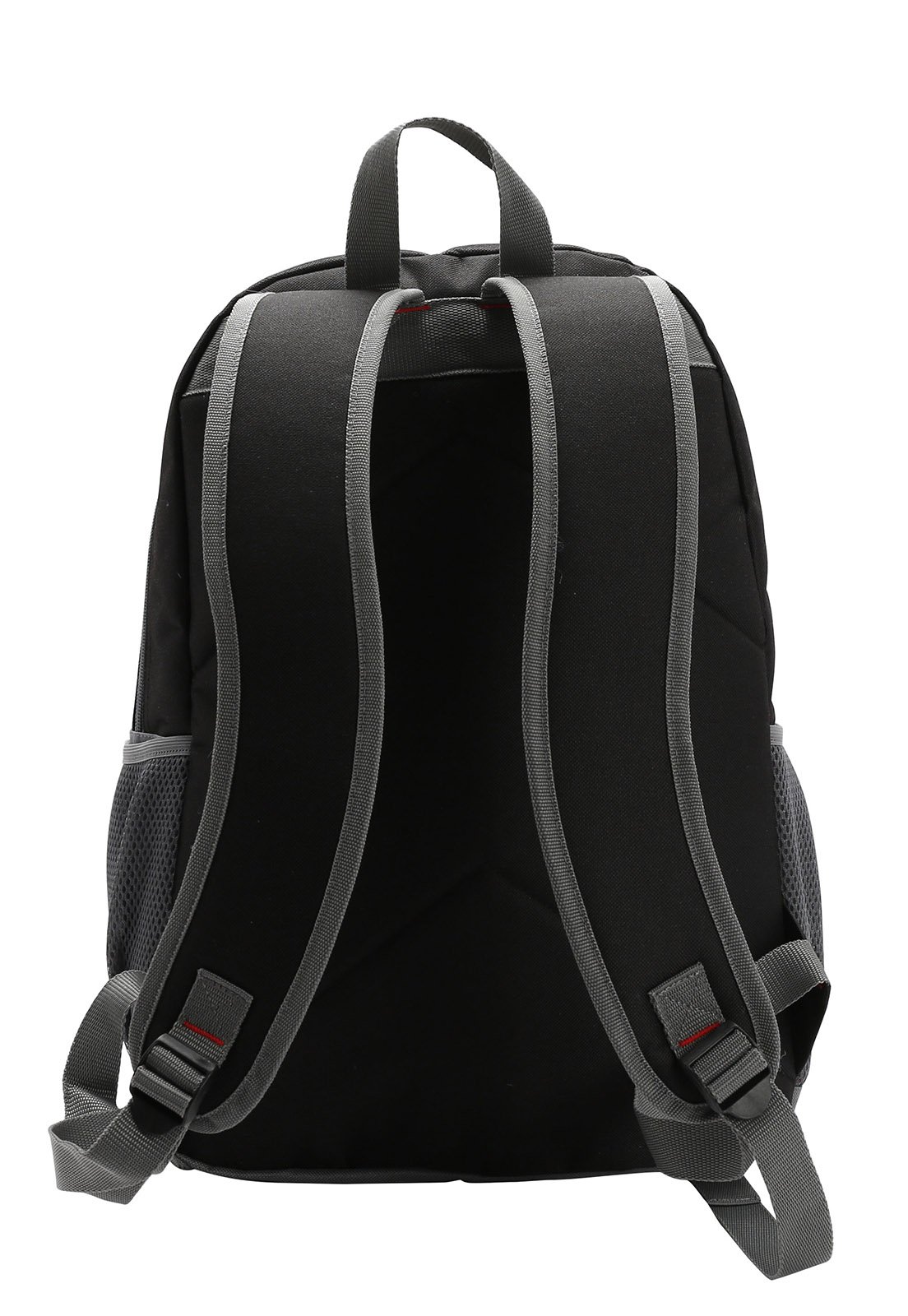 Mochila Escolar Casual Leve Espaçosa Resistente 18" 21L Cinza/Preto 3