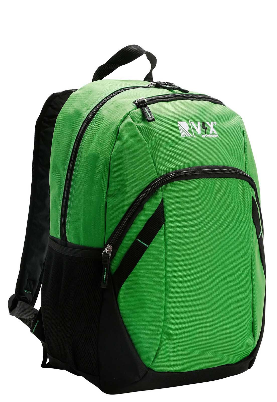 Mochila Escolar Casual Leve Espaçosa Resistente 18" 21L Verde 2