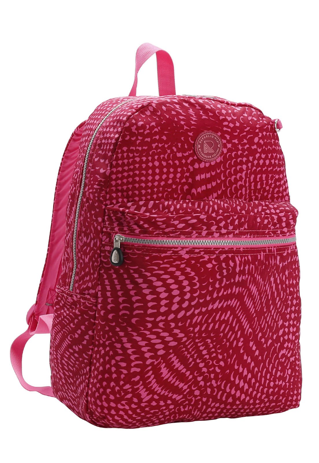 Mochila Juvenil Teen Escolar Casual Espaçosa Resistente 16.5" 17L Vermelho 2