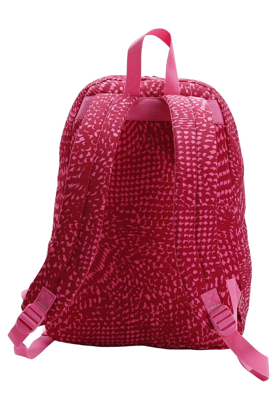 Mochila Juvenil Teen Escolar Casual Espaçosa Resistente 16.5" 17L Vermelho 3