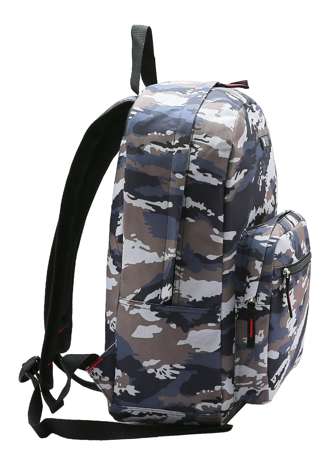 Mochila Camuflada Escolar Republic Vix Cinza 2