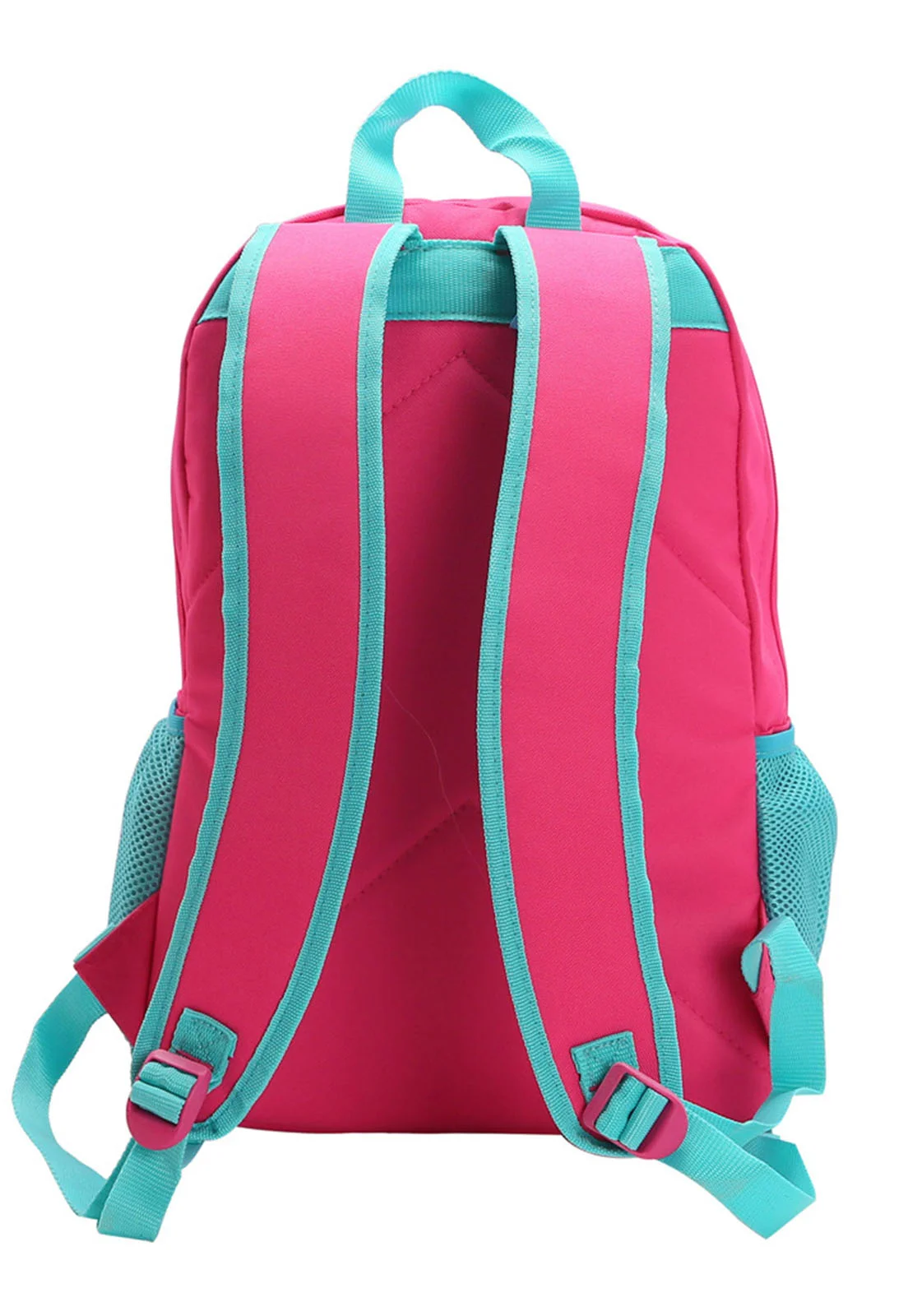 Mochila Escolar Casual Leve Espaçosa Resistente 17" 19L Rosa 3