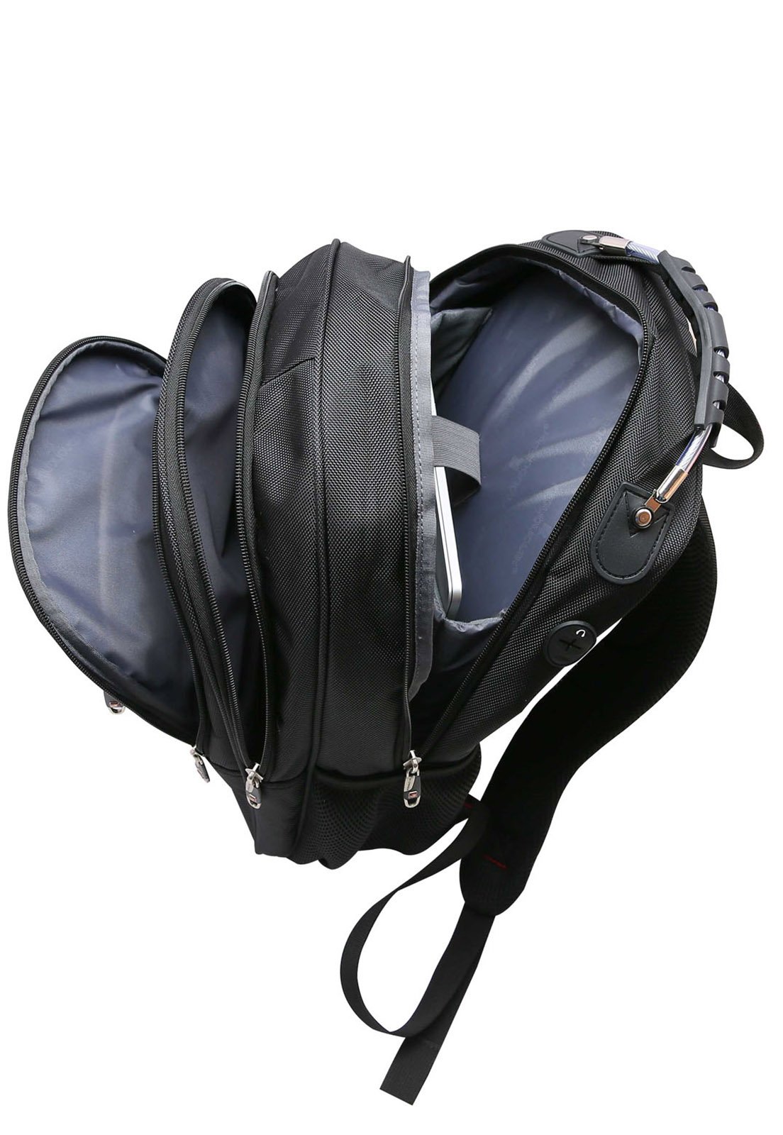 Mochila Executiva Notebook Impermeável Preto 5