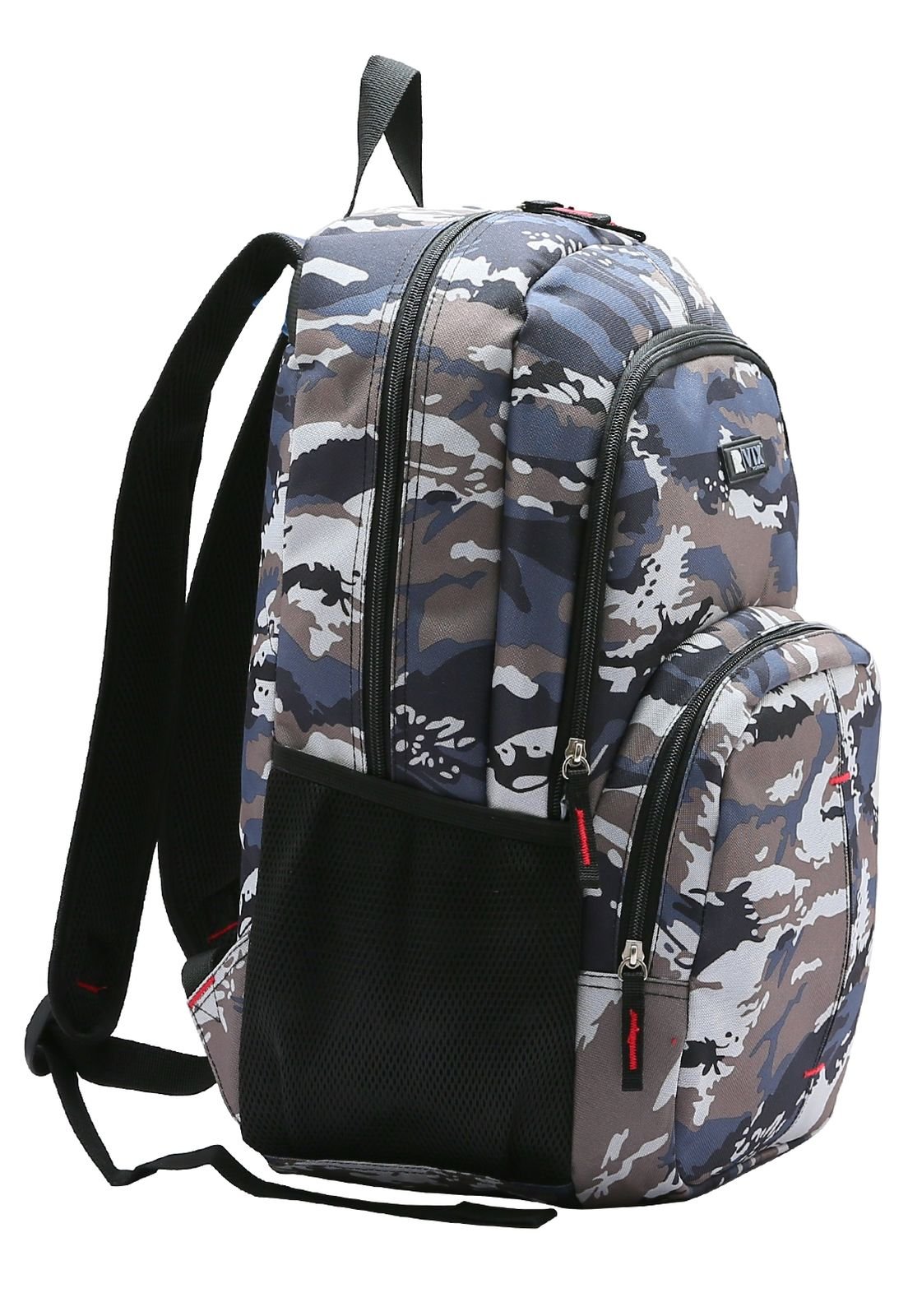 Mochila Camuflada Escolar Republic Vix Cinza 2