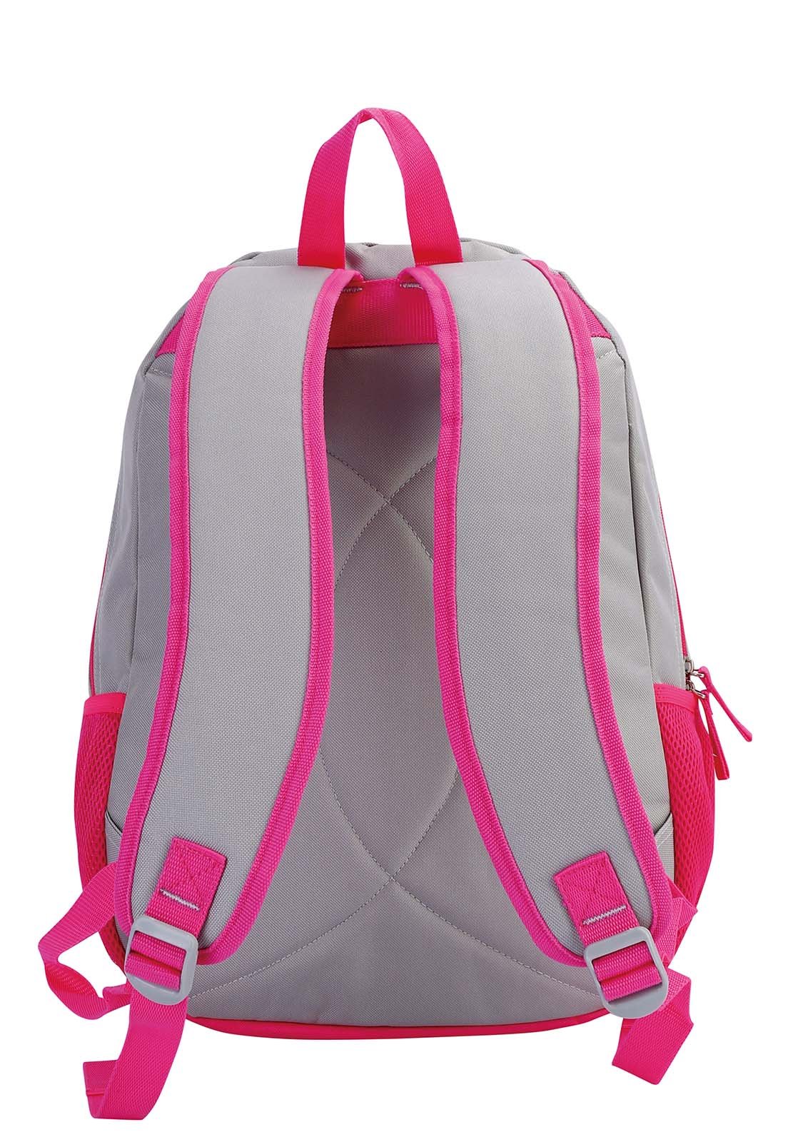 Mochila Escolar Casual Leve Espaçosa Resistente 18" 23L Cinza 2