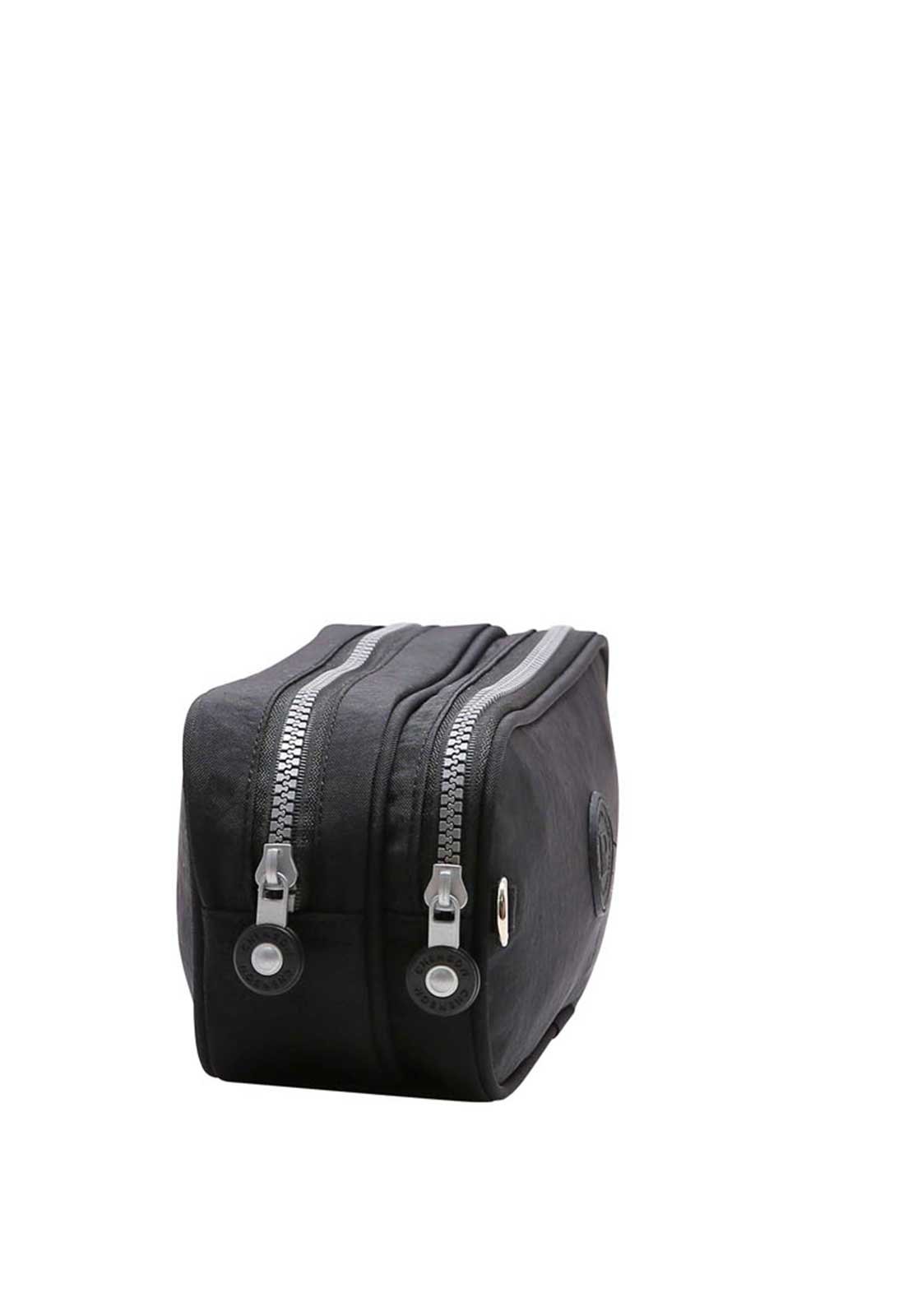 Estojo Escolar Duplo Preto 2