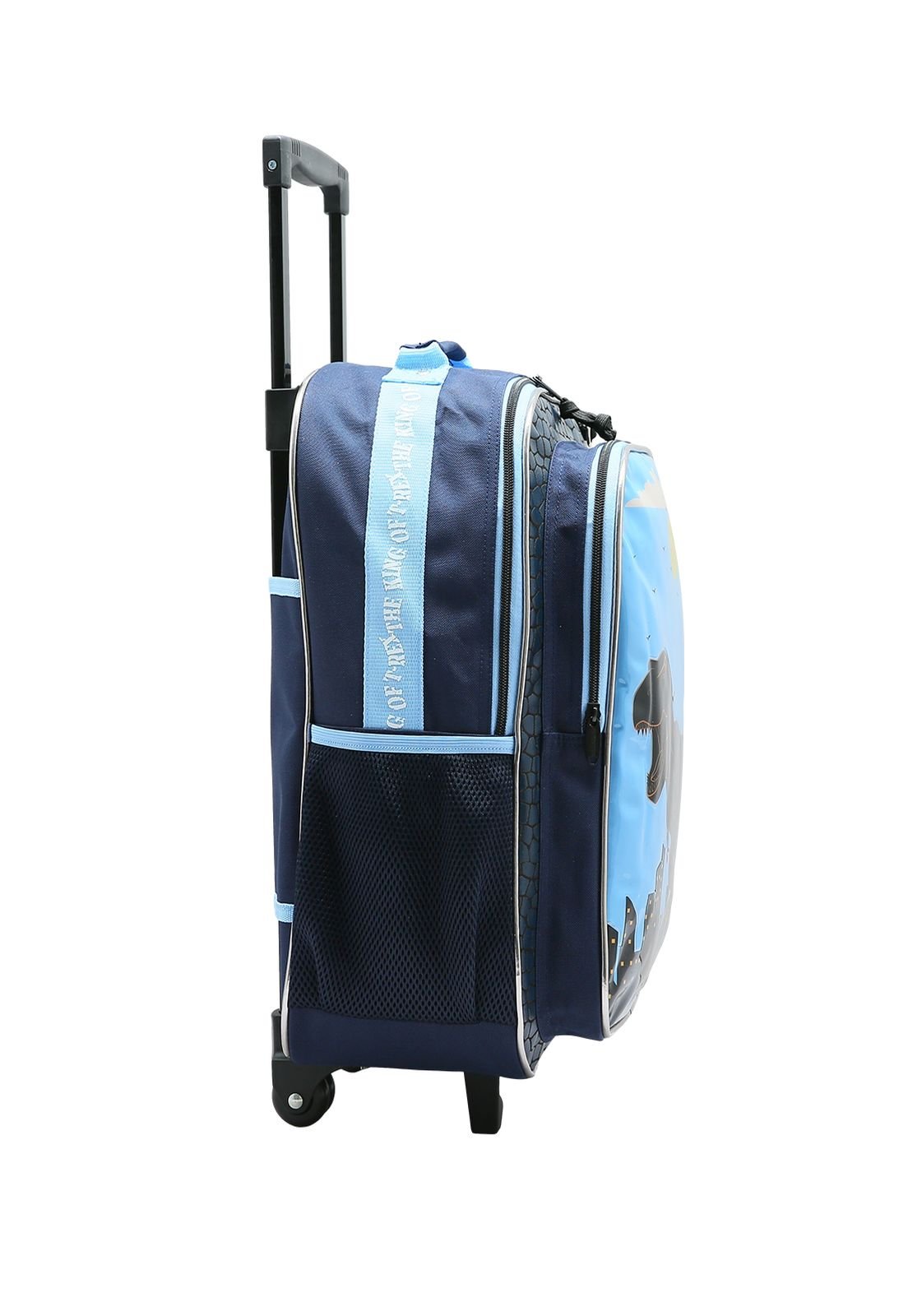 Mochila Dinoussauro Menino com Rodinhas Infantil Republic Vix Azul 2