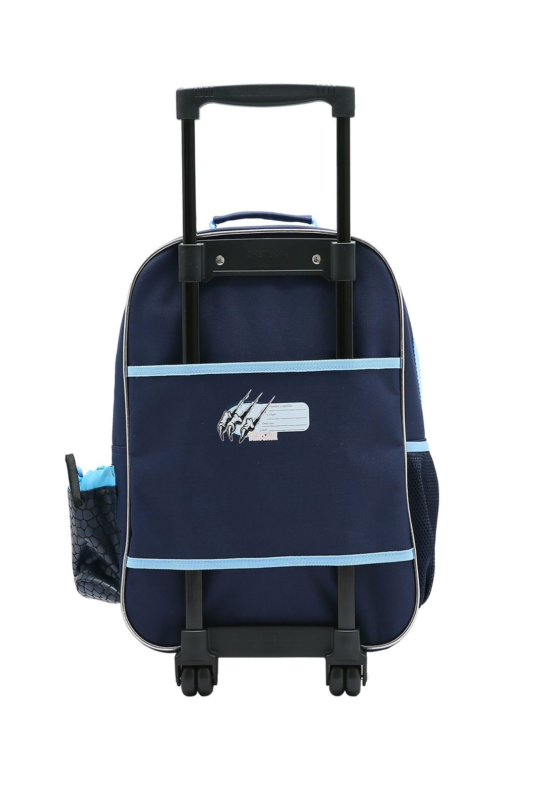 Mochila Dinoussauro Menino com Rodinhas Infantil Republic Vix Azul 3