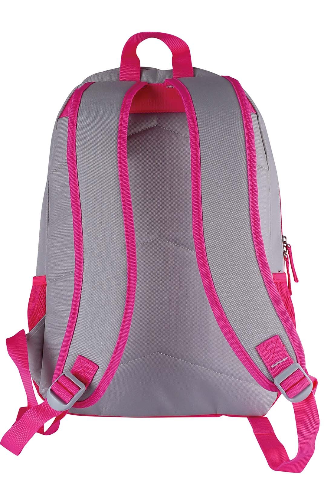 Mochila Escolar Casual Leve Espaçosa Resistente 18" 23L Cinza 2