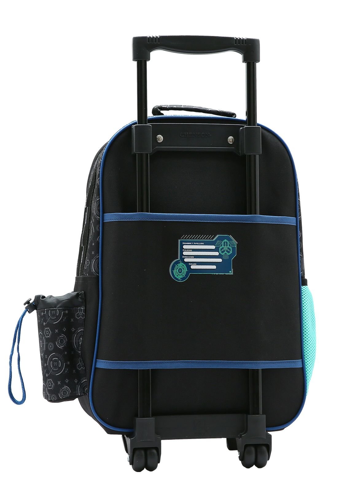 Mochila Menino com Rodinhas Infantil Republic Vix Preto 3