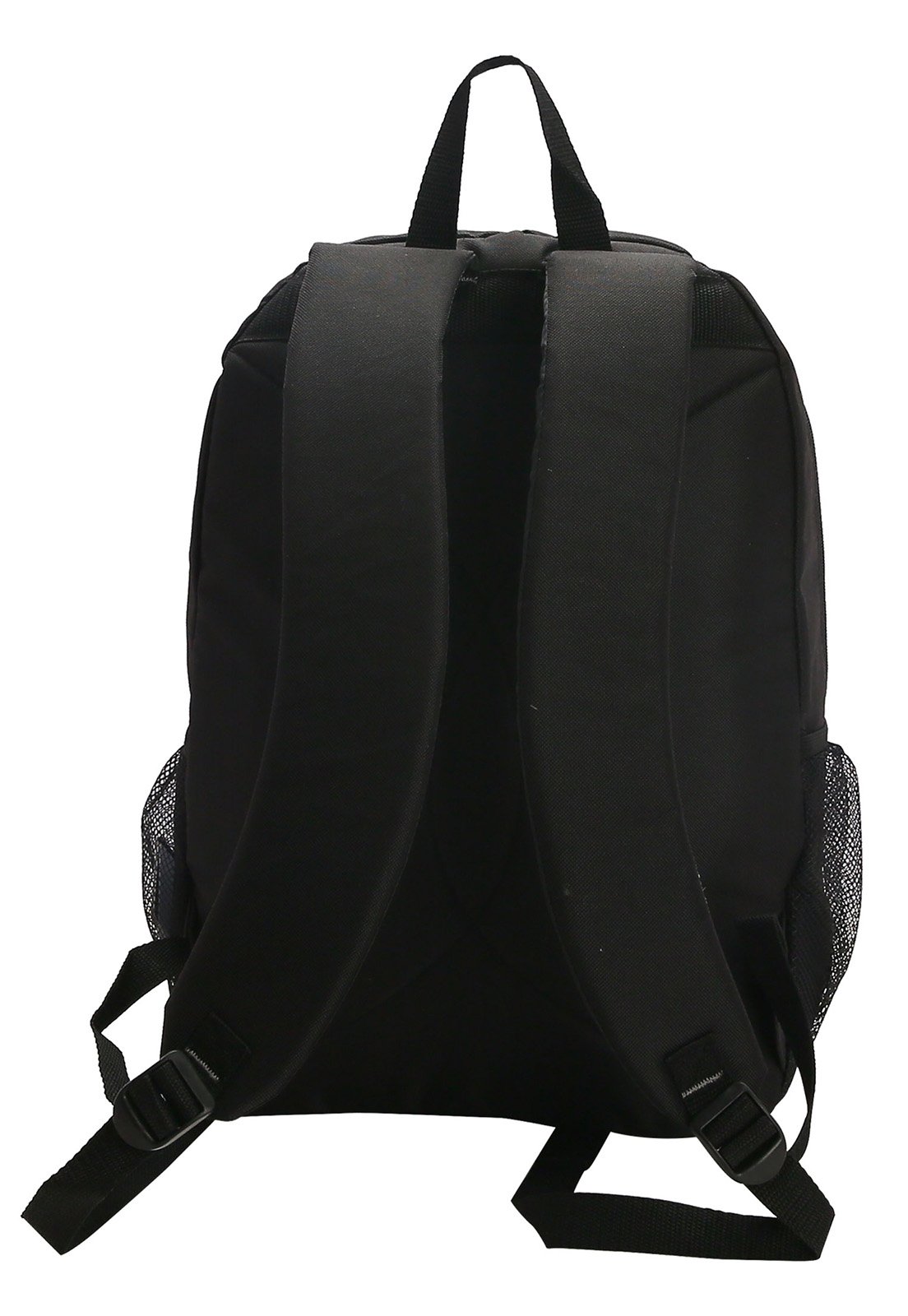 Mochila Escolar Casual Leve Espaçosa Resistente 18" 21L Preto 3