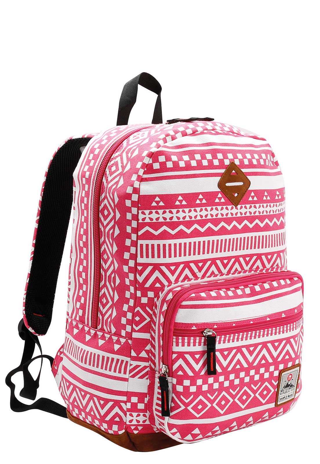 Mochila de canvas teen Rosa 2