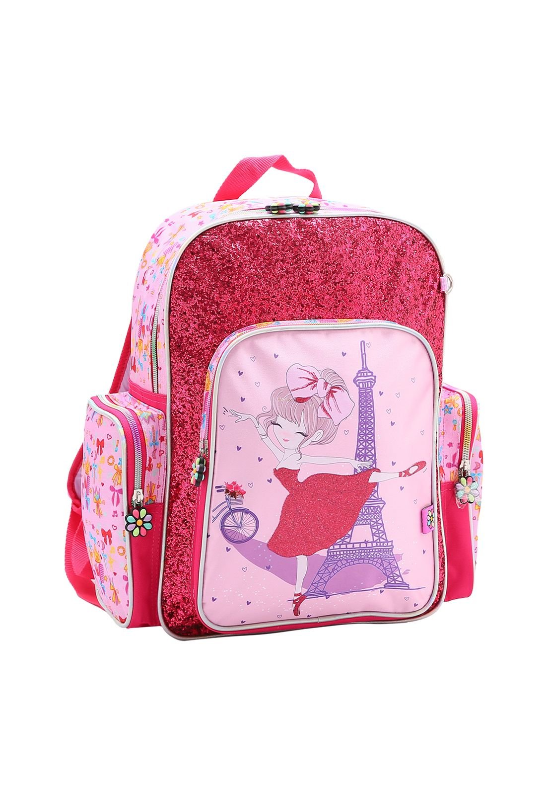 Mochila Menina Rosa Infantil Republic Vix