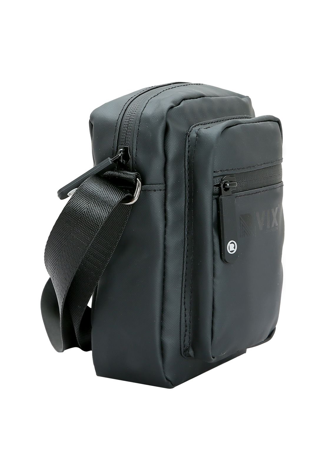 Bolsa Transversal Nylon Versátil Preto 2