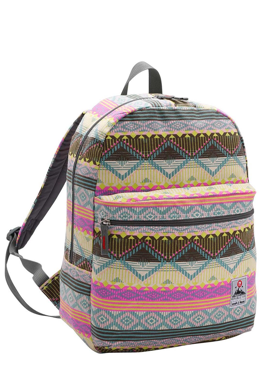 Mochila Juvenil Teen Escolar Casual Espaçosa Resistente 16.5" 21L Multicores 2