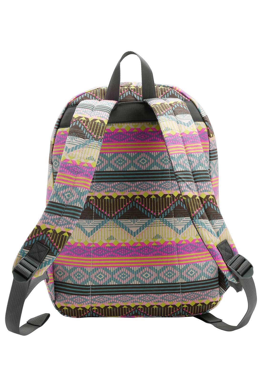 Mochila Juvenil Teen Escolar Casual Espaçosa Resistente 16.5" 21L Multicores 3