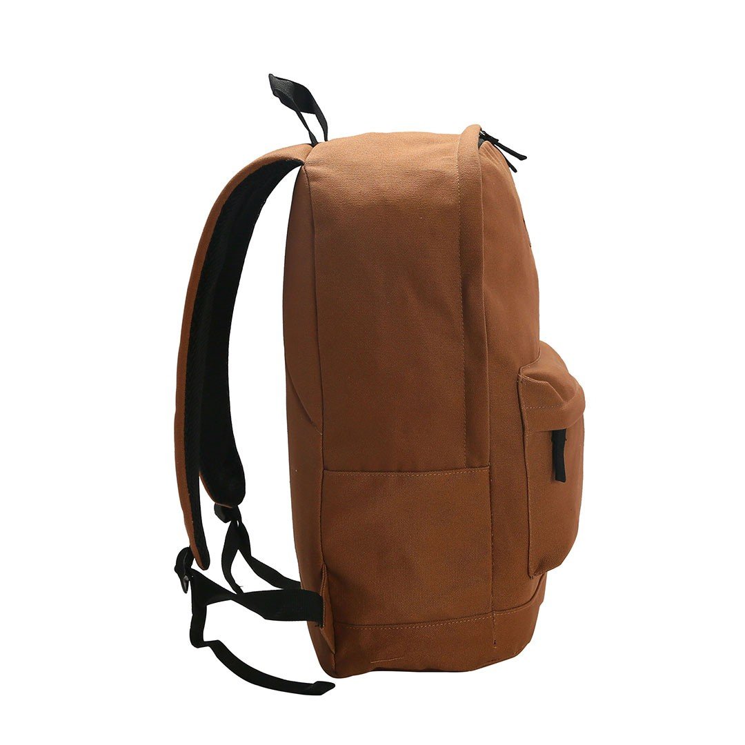 Mochila Juvenil Escolar Casual Espaçosa Resistente 17" 24L Marrom 2