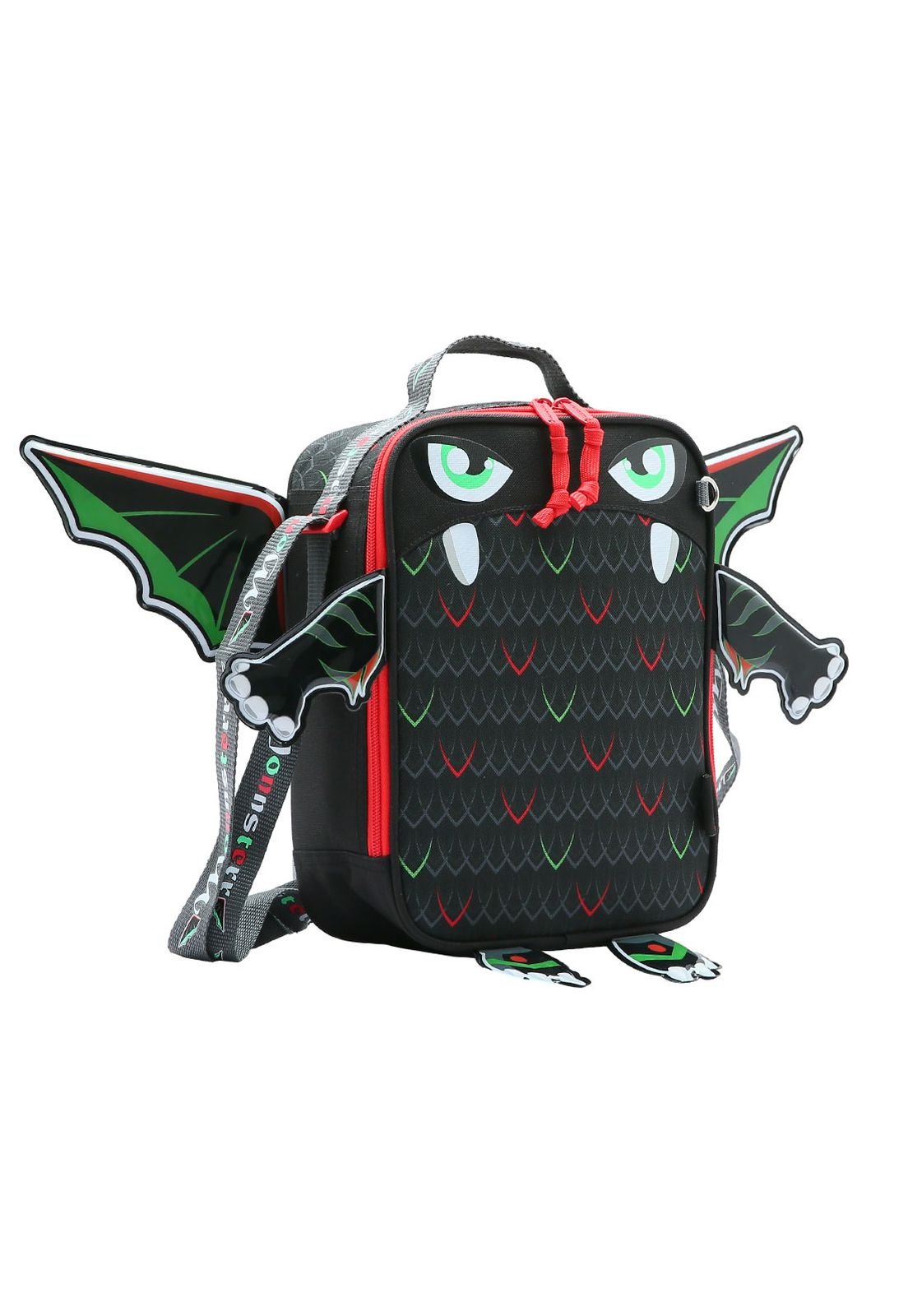 Necessaire Monster Menino Preto Infantil Republic Vix Preto 2