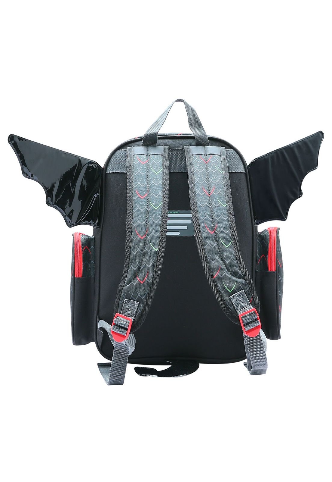 Mochila Monster Menino Preto Infantil Republic Vix Preto 3