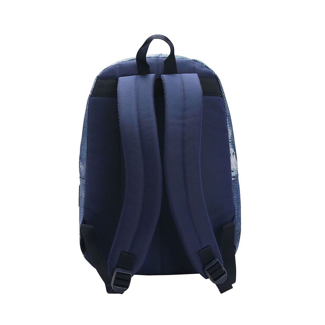 Mochila Juvenil Teen Escolar Casual Espaçosa Resistente 17" 20L Jeans 3