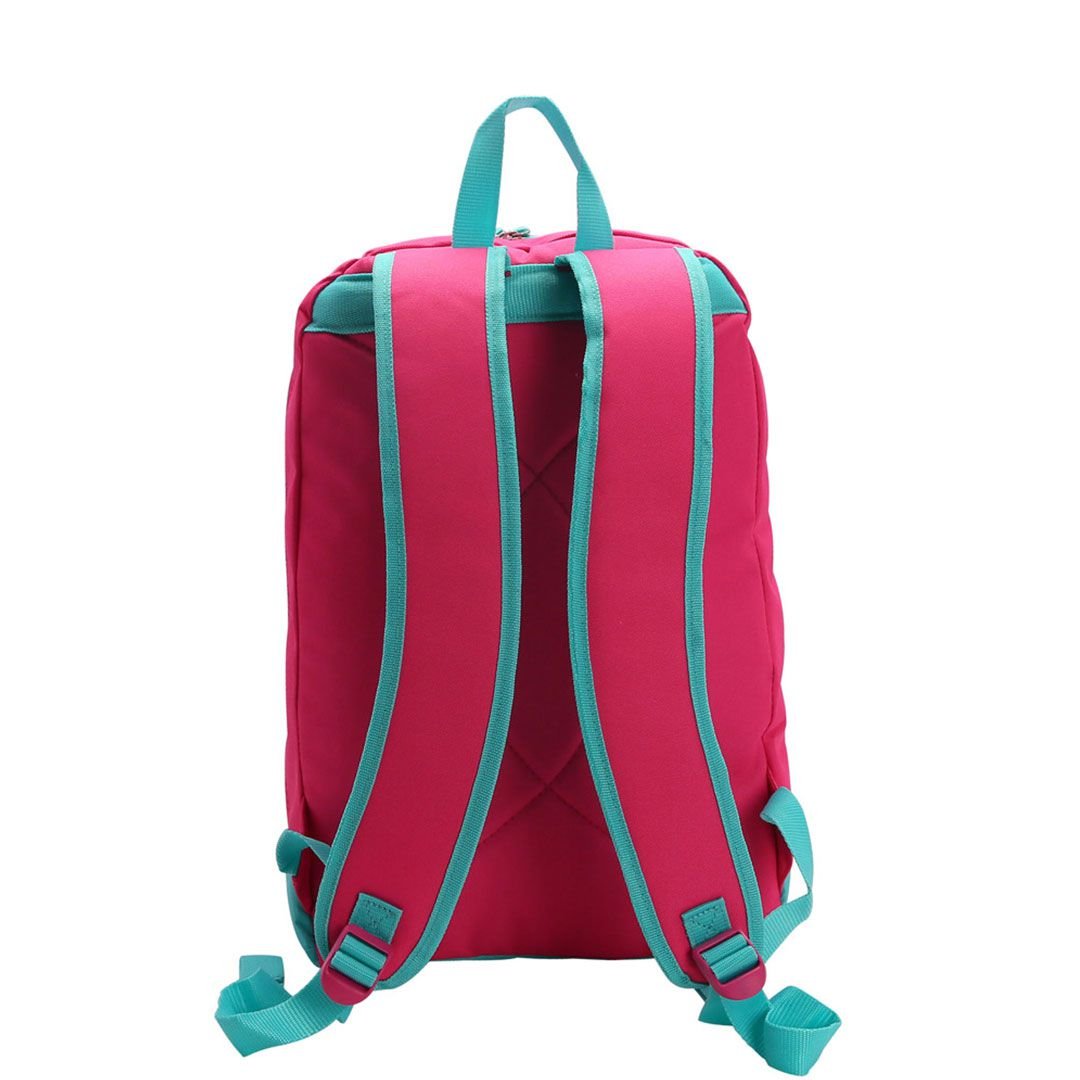 Mochila Escolar Casual Leve Espaçosa Resistente 19" 24L Rosa 3