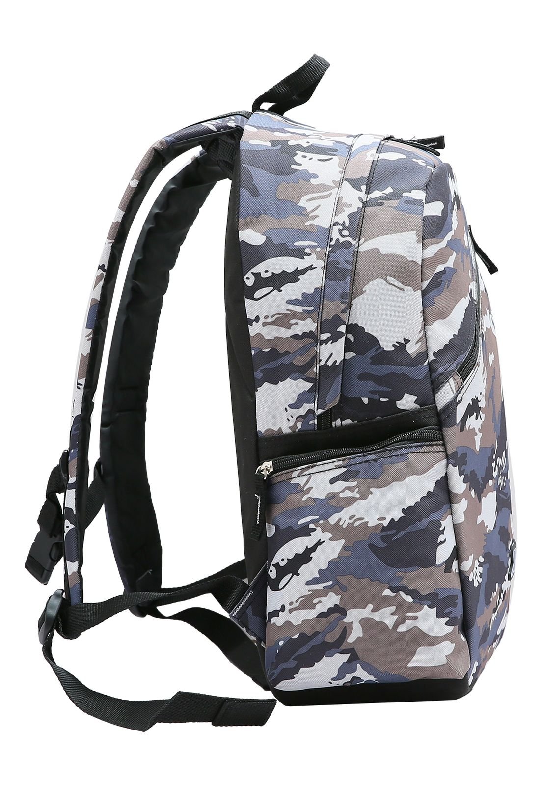 Mochila Camuflada Escolar Republic Vix Cinza 2