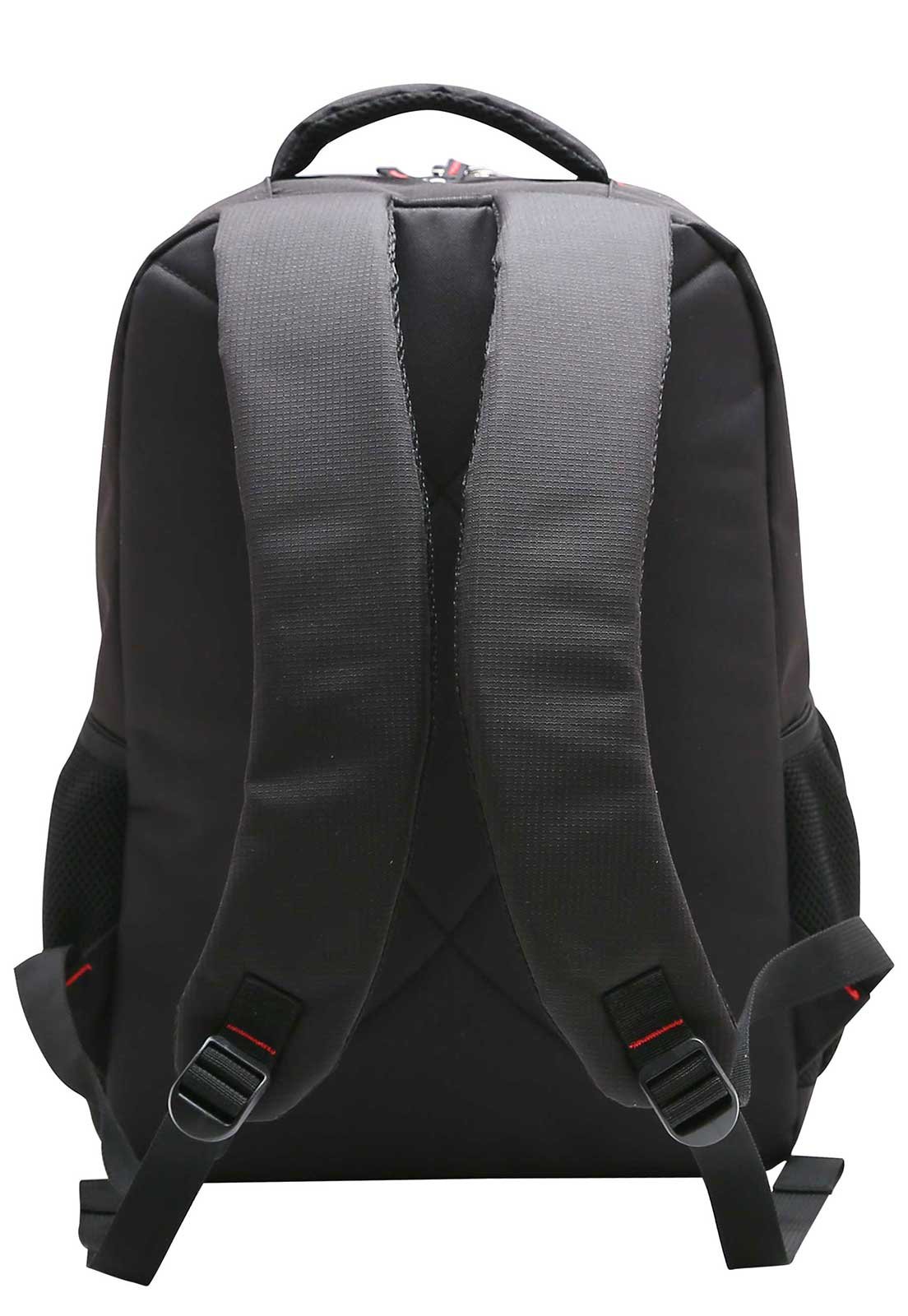 Mochila Executiva para Notebook Impermeável Saida Fone Preto 3