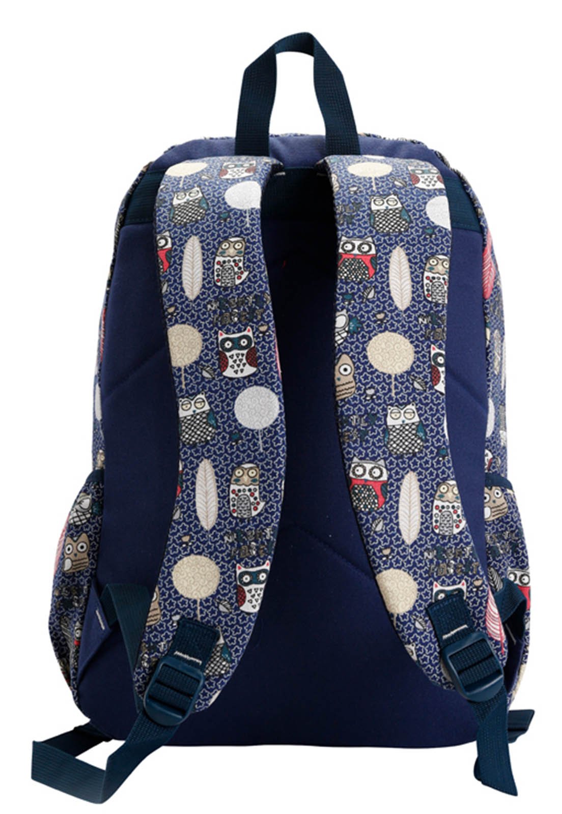 Mochila Juvenil Teen Escolar Casual Espaçosa Resistente 18" 16L Azul 3