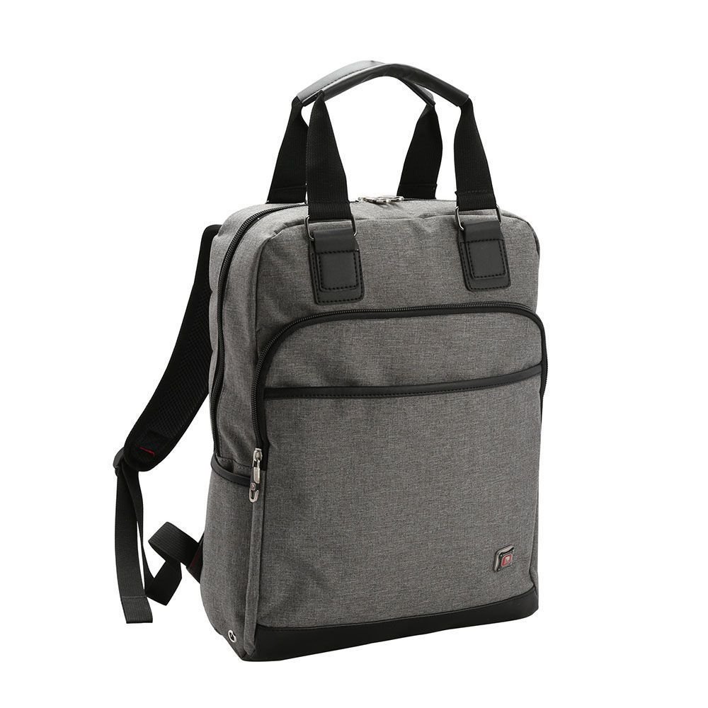Mochila Porta Notebook Executiva Espaçosa Resistente 16.5" 14L Cinza 2