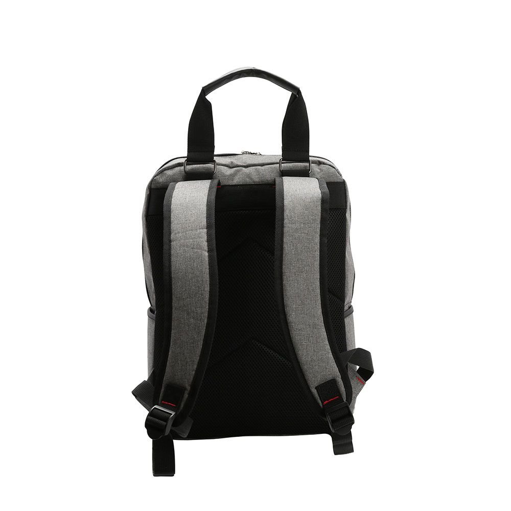 Mochila Porta Notebook Executiva Espaçosa Resistente 16.5" 14L Cinza 3