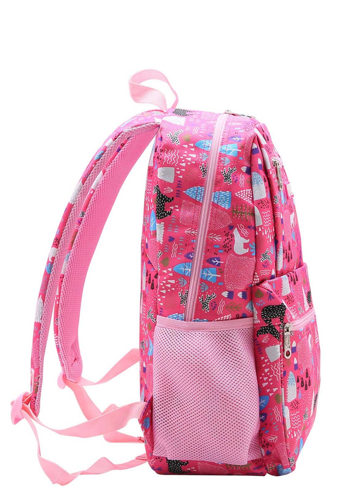 Mochila  Escolar Juvenil Rosa 2