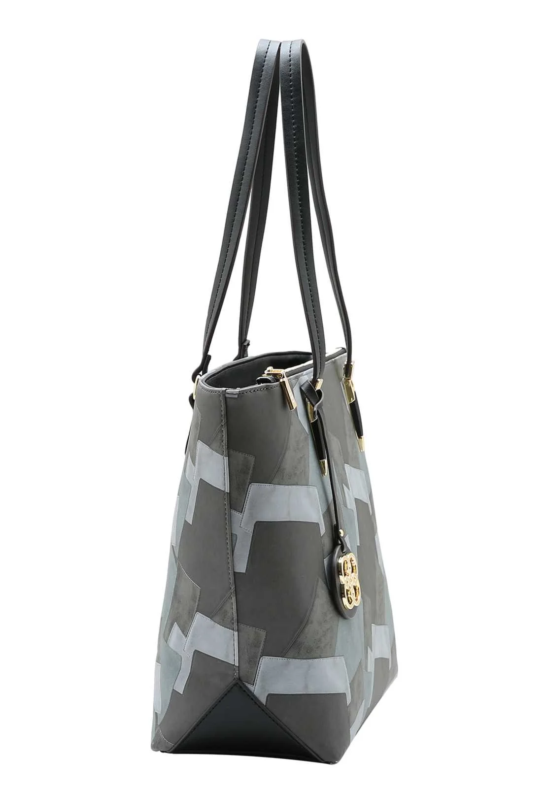 Bolsa Feminina Chenson Boho Patchwork Preto 2