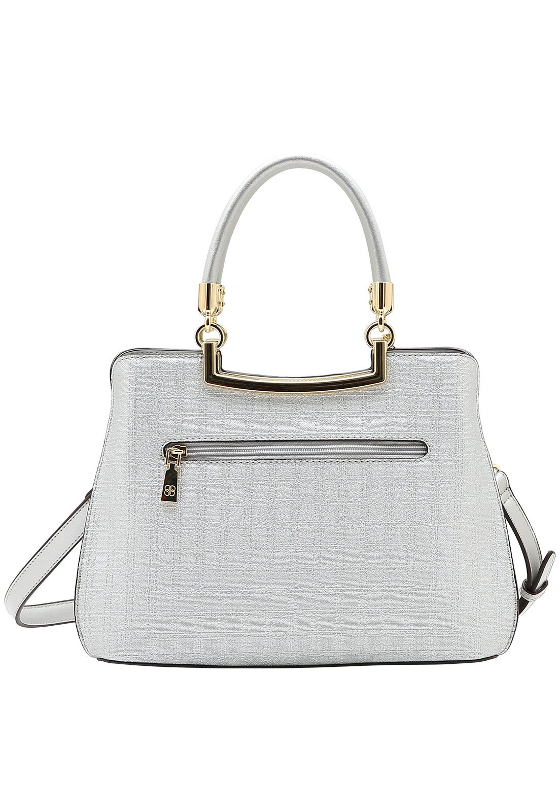 Bolsa Feminina Chenson Ferragem Deluxe Prata 3