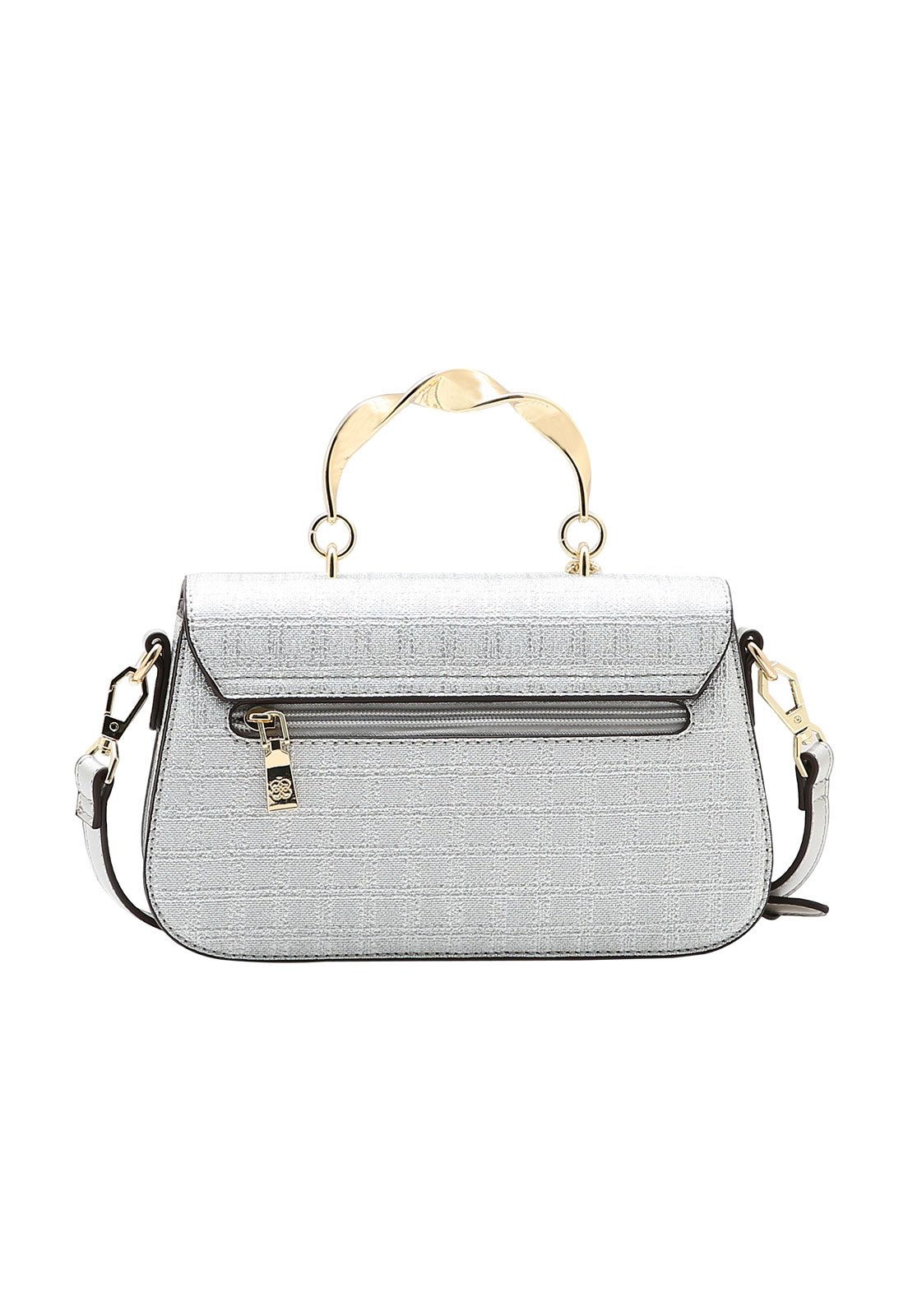 Bolsa Feminina Chenson Ferragem Deluxe Prata 3