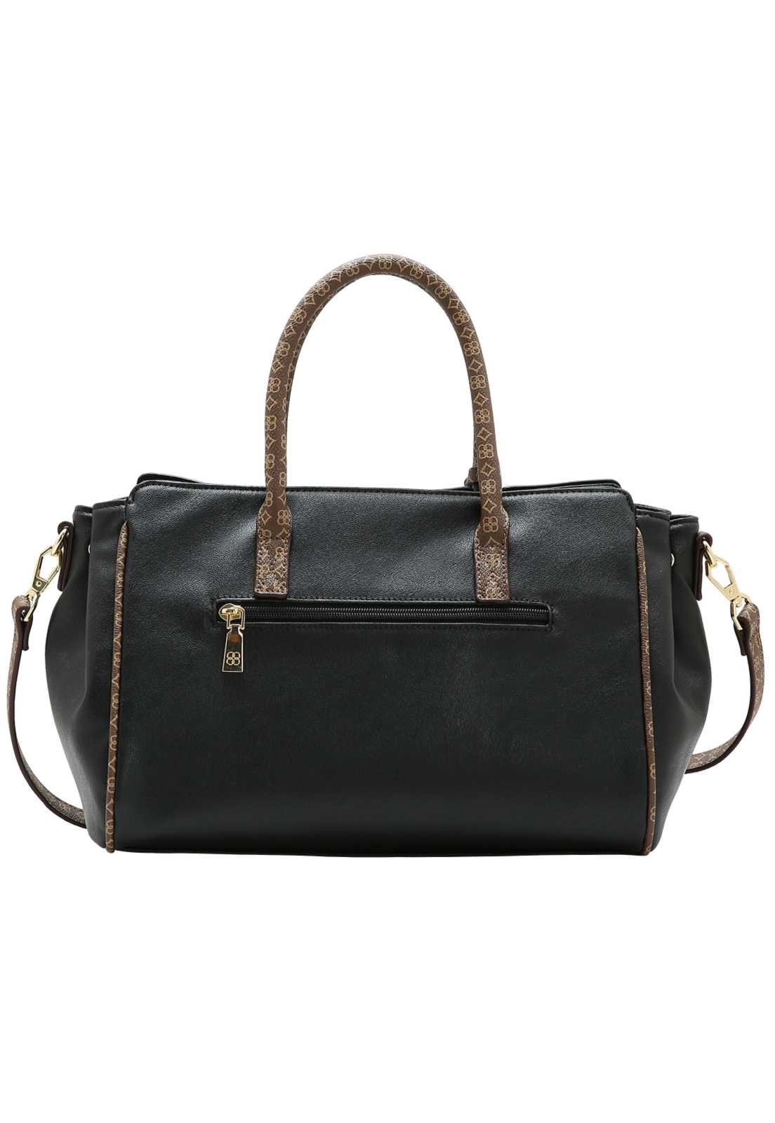 Bolsa Feminina Chenson Detalhe Monograma Preto 3