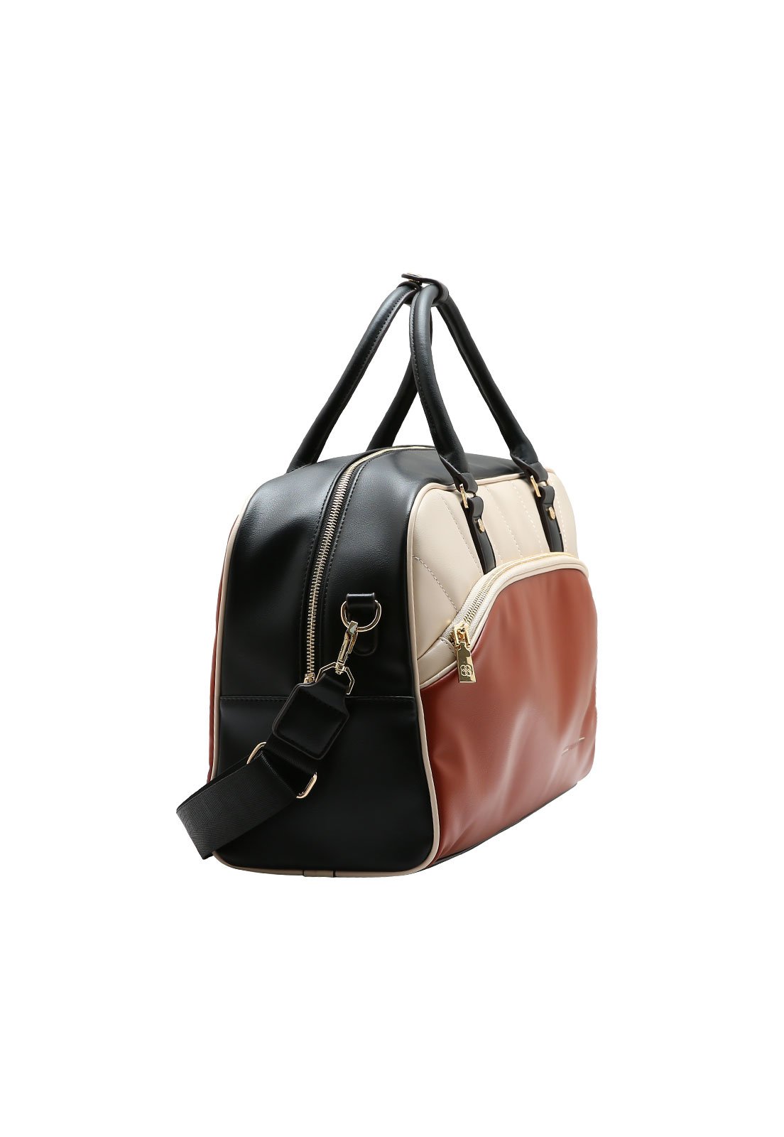 Bolsa Feminina Chenson Sport Chic Com Suporte de Mala Marrom 2
