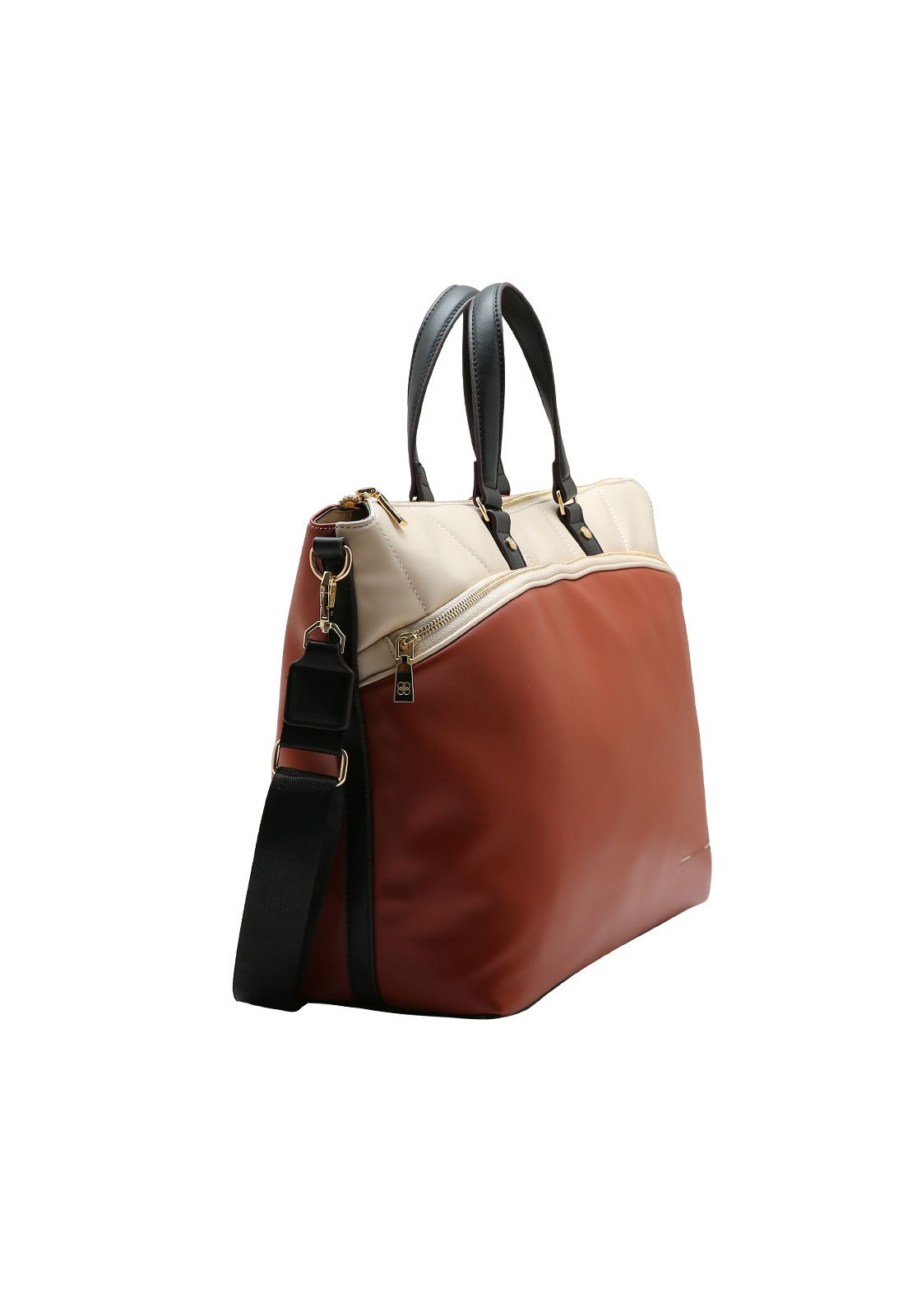 Bolsa Feminina Chenson Sport Chic Com Suporte de Mala Marrom 2