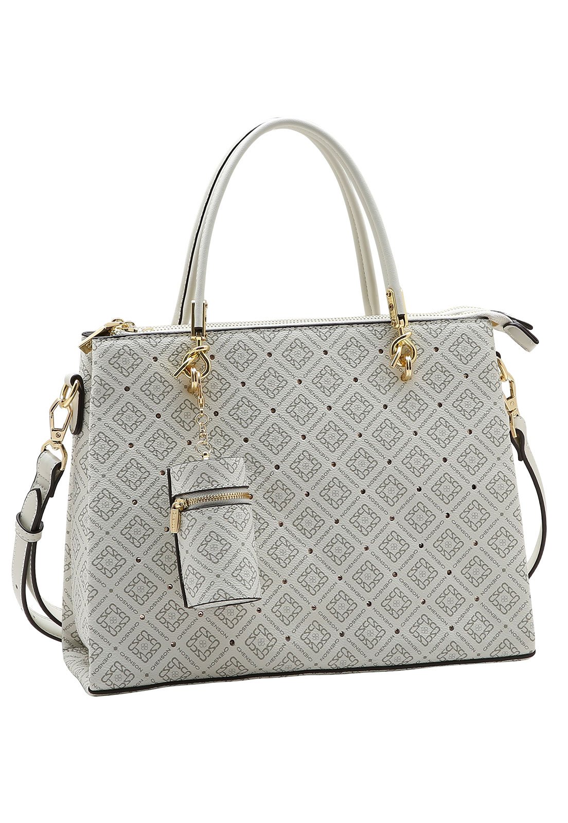 Bolsa Feminina Chenson Mão Monograma Luxo