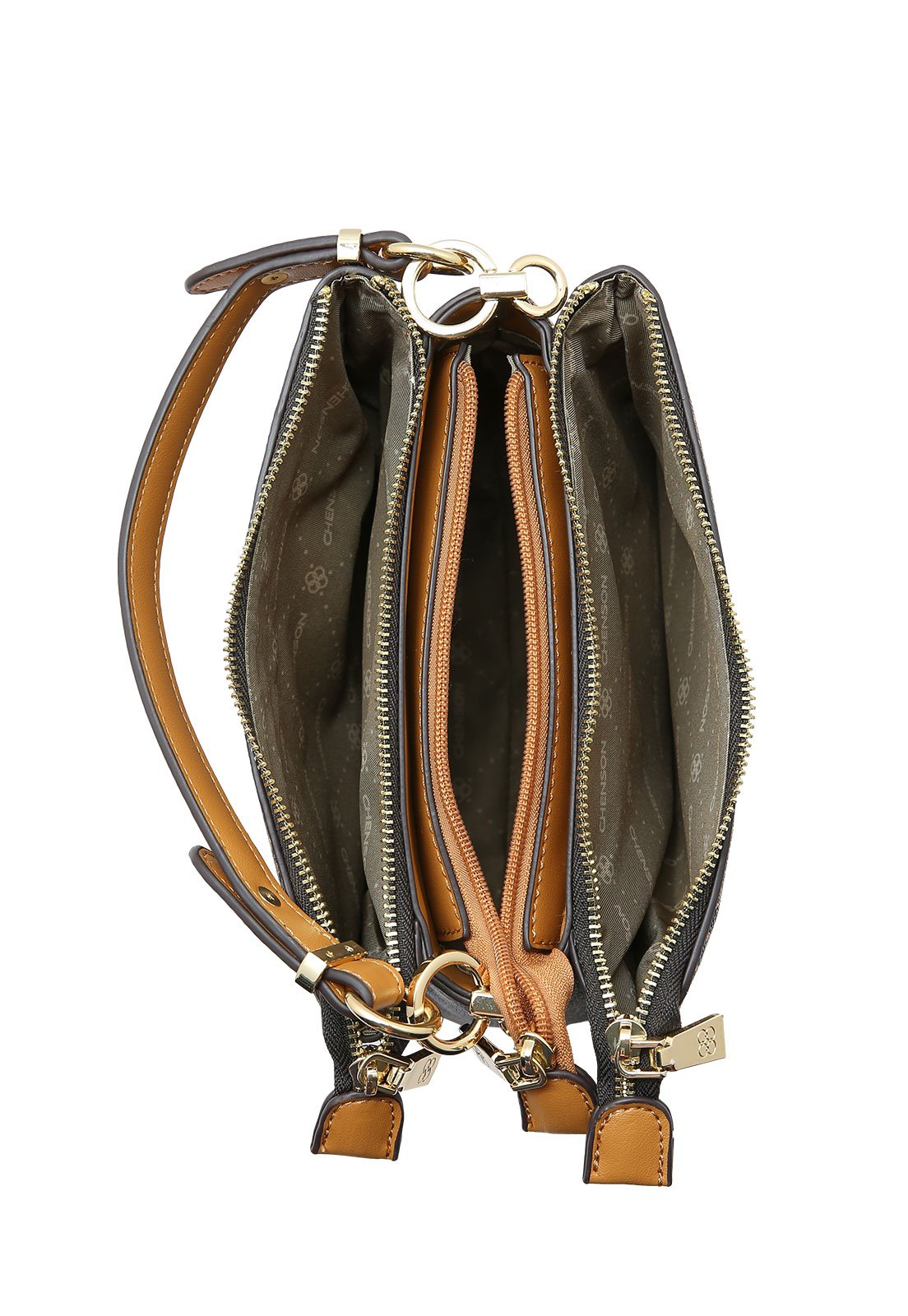 Bolsa Feminina Chenson Monograma Luxo Café 4