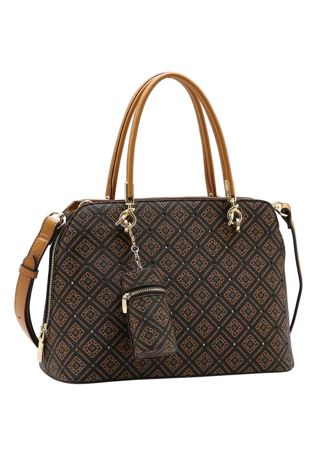Bolsa Feminina Chenson Mão Monograma Luxo