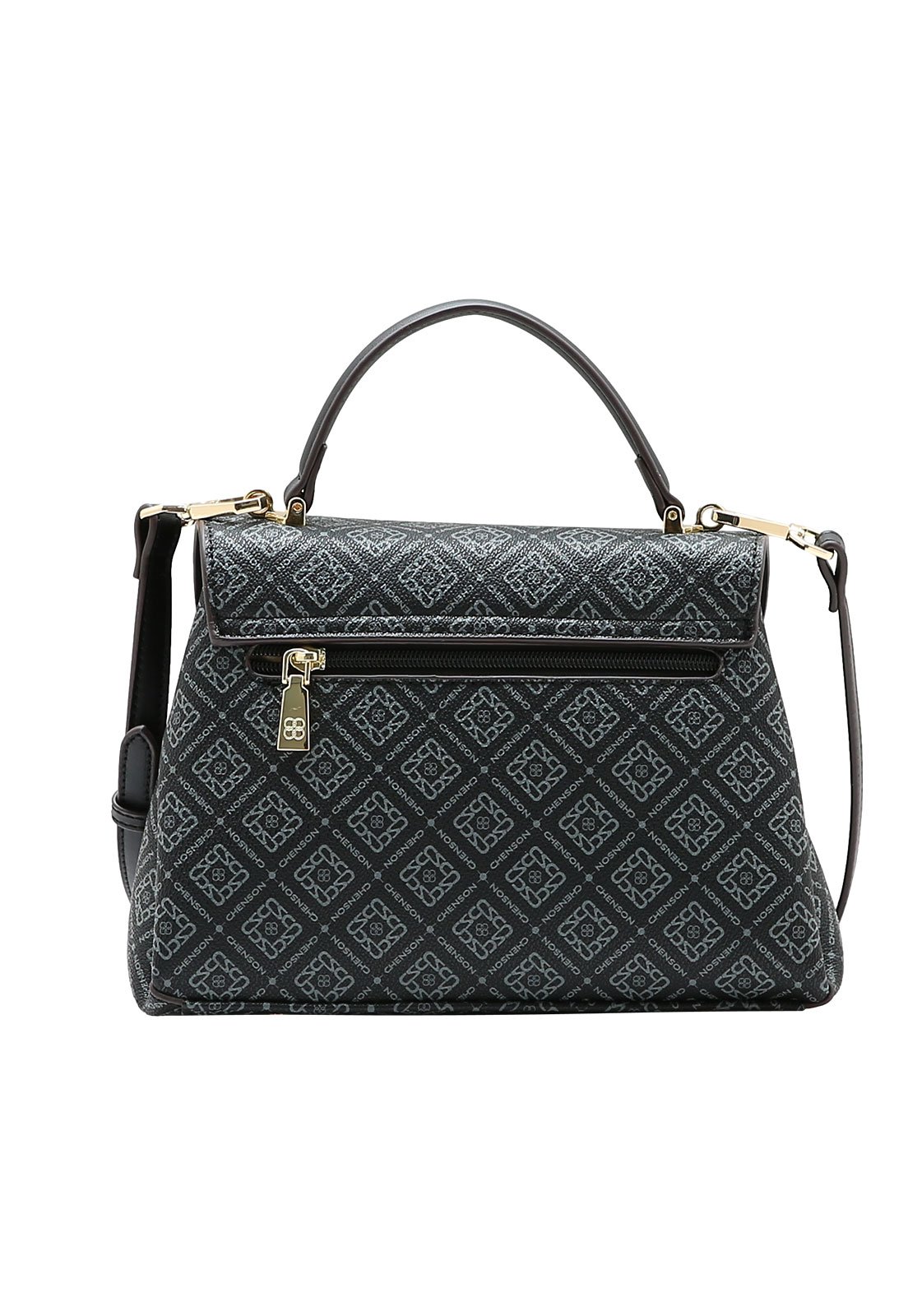 Bolsa Feminina Chenson Monograma Luxo Preto 3