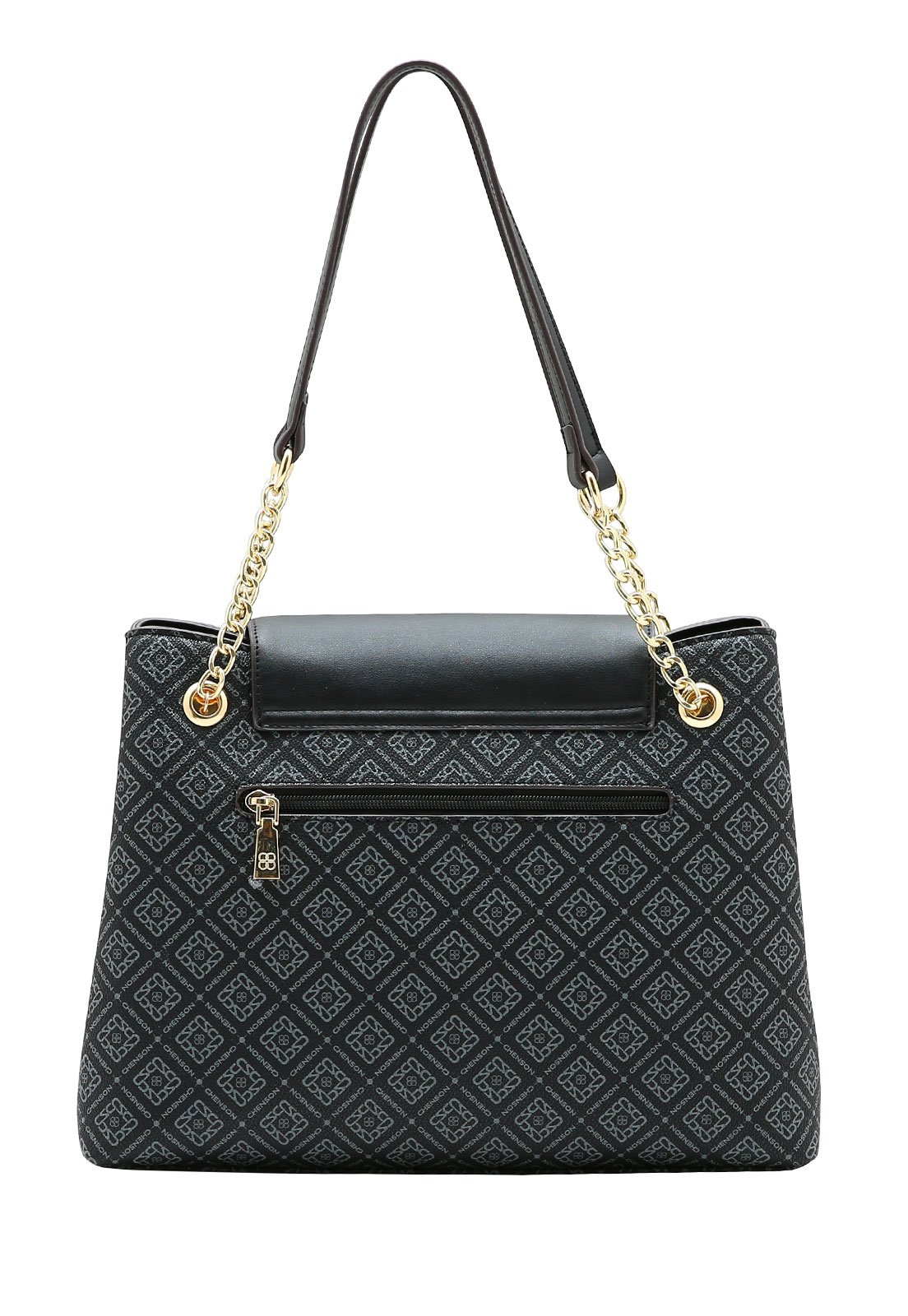 Bolsa Feminina Chenson Monograma Luxo Preto 3