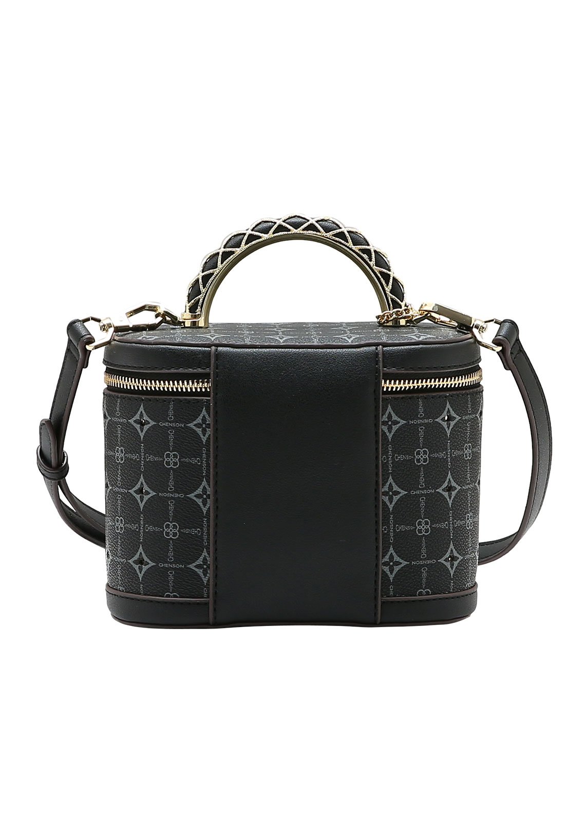 Bolsa Feminina Chenson Mão Monograma Delicado Preto 3