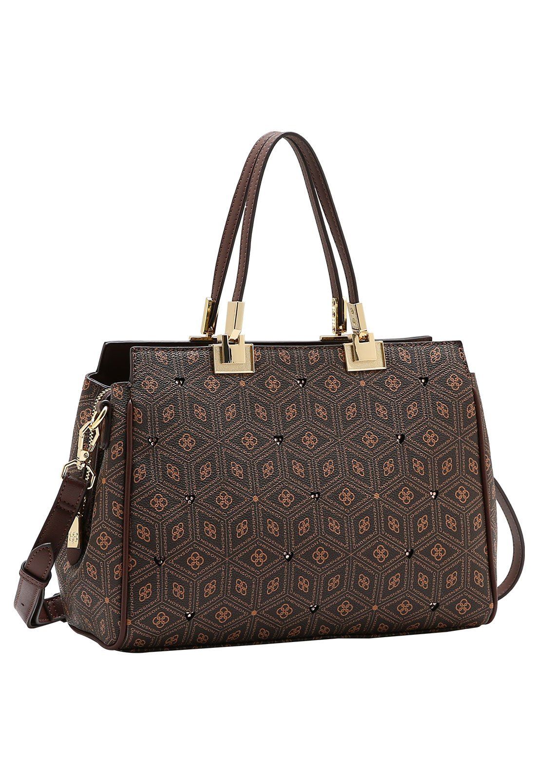 Bolsa Feminina Chenson Mão Coração Cristal